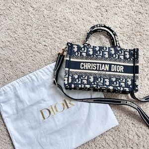 Christian Dior mini book tote & samorga insert